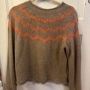 Toast chevron yoke wool jumper